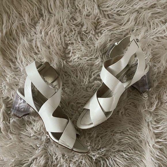 MICHAEL Michael Kors Shoes - ❤️MICHAEL KORS❤️ leather and lucite heel sandals